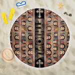 Ethiopia Beach Blanket Ethiopian Tewahedo Angel Orthodox Black Color