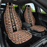Ethiopia Car Seat Cover Ethiopian Tewahedo Angel Orthodox Black Color