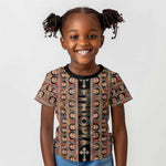 Personalized Ethiopia Kid T shirt Ethiopian Tewahedo Angel Orthodox Black Color