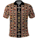 Personalized Ethiopia Polo Shirt Ethiopian Tewahedo Angel Orthodox Black Color