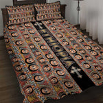 Ethiopia Quilt Bed Set Ethiopian Tewahedo Angel Orthodox Black Color