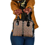 Ethiopia Shoulder Handbag Ethiopian Tewahedo Angel Orthodox Black Color