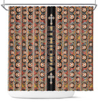 Ethiopia Shower Curtain Ethiopian Tewahedo Angel Orthodox Black Color