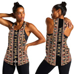 Personalized Ethiopia Women Racerback Tank Ethiopian Tewahedo Angel Orthodox Black Color