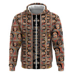 Personalized Ethiopia Zip Hoodie Ethiopian Tewahedo Angel Orthodox Black Color