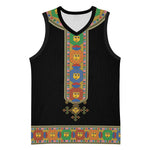 Ethiopia Saba Kemis Habesha Style Basketball Jersey Black Color - African Pride