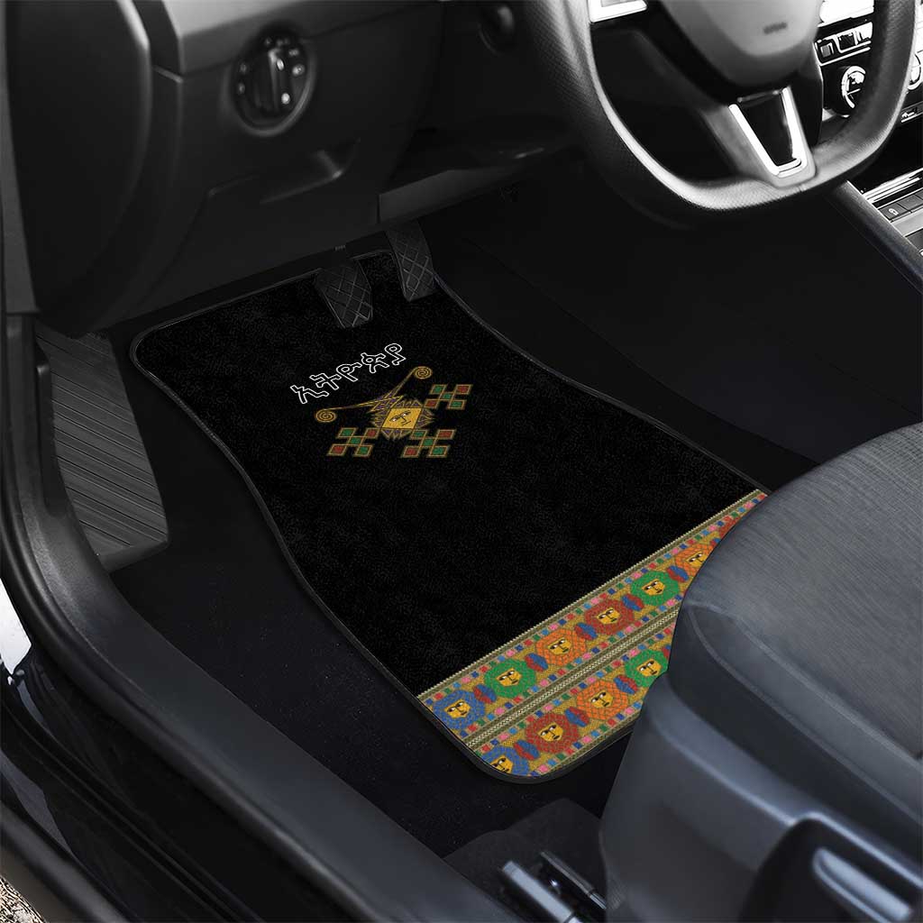 Ethiopia Saba Kemis Habesha Style Car Mats Black Color