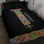 Ethiopia Saba Kemis Habesha Style Quilt Bed Set Black Color