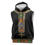 Ethiopia Saba Kemis Habesha Style Sleeveless Hoodie Black Color - African Pride