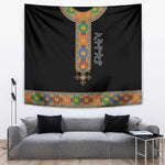 Ethiopia Saba Kemis Habesha Style Tapestry Black Color