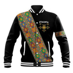 Ethiopia Saba Kemis Sash Style Baseball Jacket Black Color