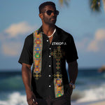 Ethiopia Saba Kemis Hawaiian Shirt Lion Of Judah Black Color