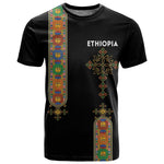 Ethiopia Saba Kemis T shirt Lion Of Judah Black Color