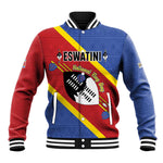 Personalized Happy Swaziland National Flag Day Baseball Jacket Nguni Shield Flag Style - African Pattern