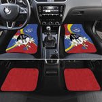 Umbuso weSwatini Car Mats Nguni Shield Edelweiss Flower
