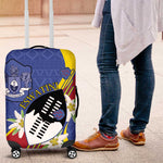 Umbuso weSwatini Luggage Cover Nguni Shield Edelweiss Flower