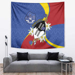 Umbuso weSwatini Tapestry Nguni Shield Edelweiss Flower