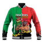 Faso Rises Our Soil Our Rules Baseball Jacket Ibrahim Traore Revolutionary Spirit