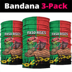 Faso Rises Our Soil Our Rules Neck Gaiter Ibrahim Traore Revolutionary Spirit LT15