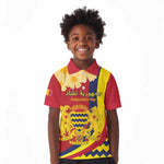 Personalised Afro Chad Kid Polo Shirt Happy 65th of Independence