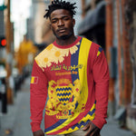 Personalised Afro Chad Long Sleeve Shirt Happy 65th of Independence