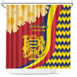 Afro Chad Shower Curtain Happy 65th of Independence