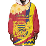 Personalised Afro Chad Wearable Blanket Hoodie Happy 65th of Independence