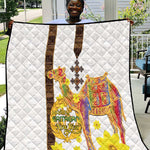 Melkam Enkutatash Eritrean Quilt Camel With Habesha Tilet Pattern - African Pride