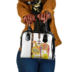 Melkam Enkutatash Eritrean Shoulder Handbag Camel With Habesha Tilet Pattern - African Pride
