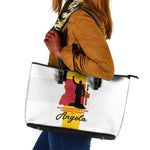 Dia dos Herois Nacionais de Angola Leather Tote Bag 17 de Setembro - African Pride
