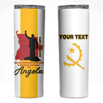 Personalized Dia dos Herois Nacionais de Angola Skinny Tumbler 17 de Setembro - African Pride