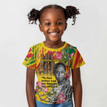 Personalized Ghana Kwame Nkrumah Memorial Day Kid T shirt Mausoleum Impala Lily - African Pride