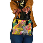 Personalized Ghana Kwame Nkrumah Memorial Day Shoulder Handbag Mausoleum Impala Lily - African Pride