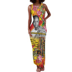 Personalized Ghana Kwame Nkrumah Memorial Day Tank Maxi Dress Mausoleum Impala Lily - African Pride