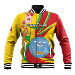 Personalized Afro Mali Baseball Jacket Happy 65th Anniversary Independence - African Pride