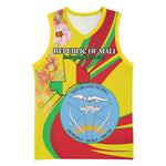 Personalized Afro Mali Basketball Jersey Happy 65th Anniversary Independence - African Pride
