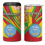 Personalized Afro Mali 4 in 1 Can Cooler Tumbler Happy 65th Anniversary Independence - African Pride