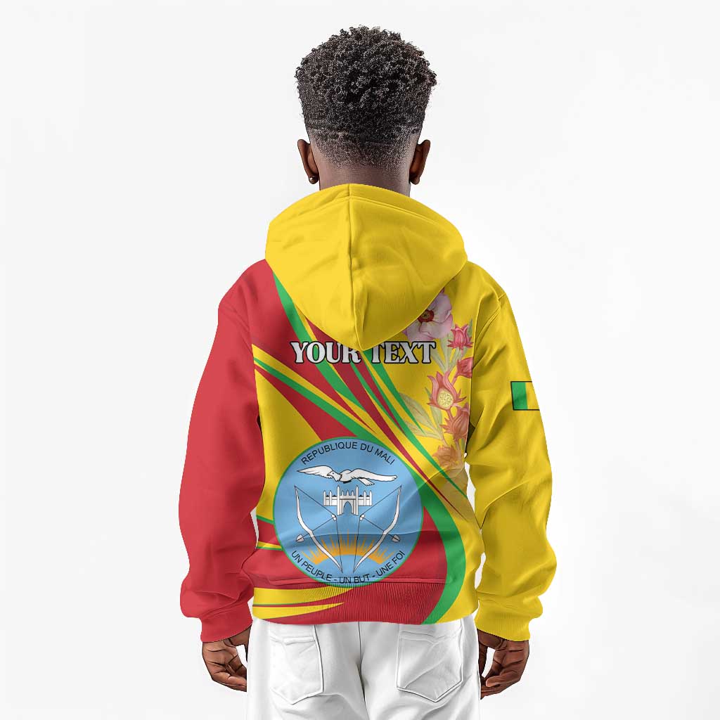 Personalized Afro Mali Kid Hoodie Happy 65th Anniversary Independence - African Pride
