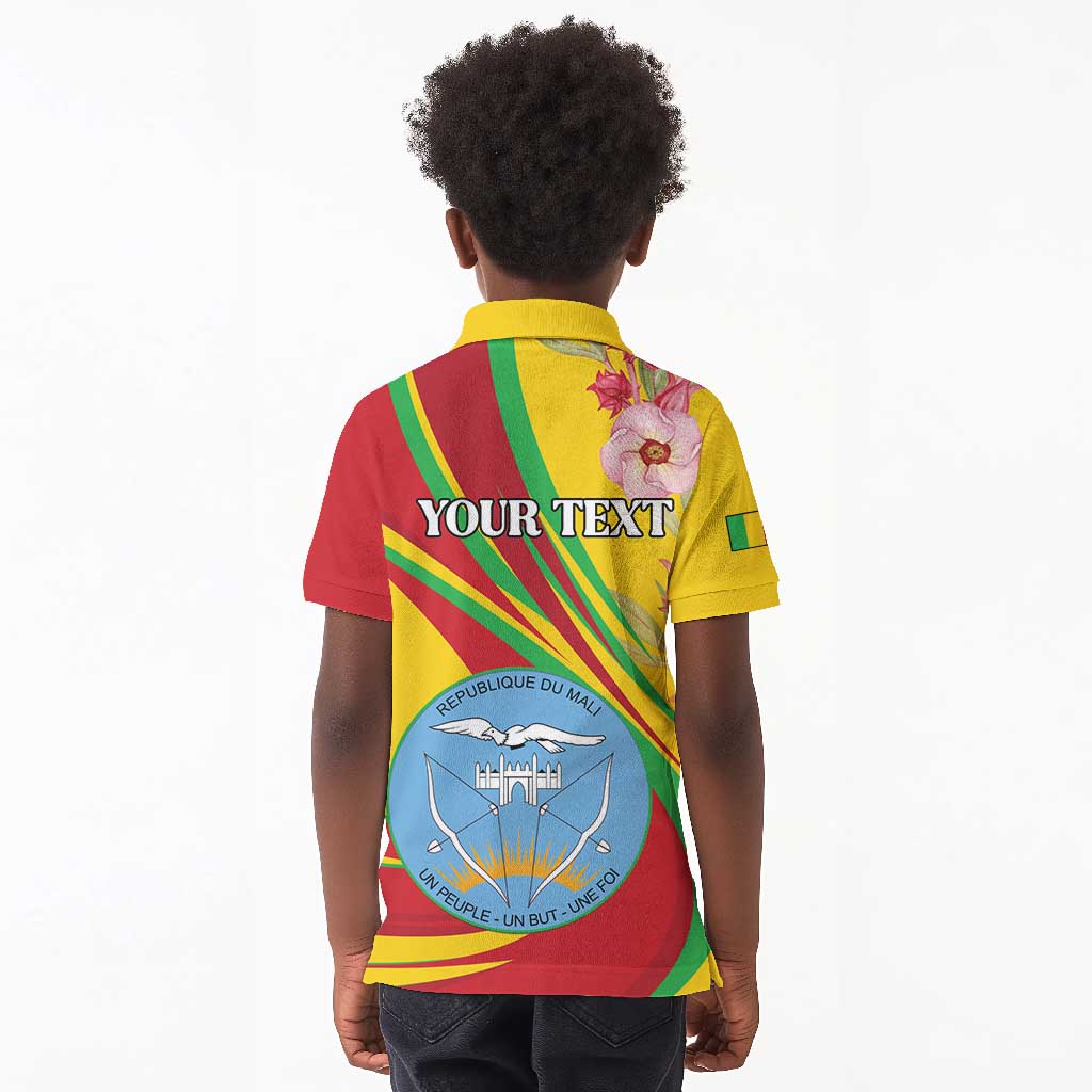 Personalized Afro Mali Kid Polo Shirt Happy 65th Anniversary Independence - African Pride