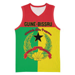 Personalized Guinea-Bissau Basketball Jersey Basic Flag Style - African Pride