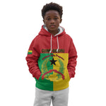Personalized Guinea-Bissau Kid Hoodie Basic Flag Style - African Pride