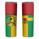 Personalized Guinea-Bissau Skinny Tumbler Basic Flag Style - African Pride