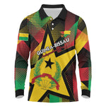 Personalized Happy Guinea-Bissau Long Sleeve Polo Shirt Independence Day - African Pride