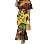 Personalized Happy Guinea-Bissau Mermaid Dress Independence Day - African Pride