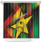 Happy Guinea-Bissau Shower Curtain Independence Day - African Pride