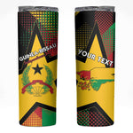 Personalized Happy Guinea-Bissau Skinny Tumbler Independence Day - African Pride