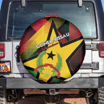Happy Guinea-Bissau Spare Tire Cover Independence Day - African Pride