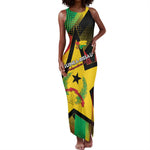 Personalized Happy Guinea-Bissau Tank Maxi Dress Independence Day - African Pride