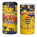Afro TChad Personalized 4 in 1 Can Cooler Tumbler Happy Republic Day - African Pride