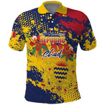 Afro TChad Personalized Polo Shirt Happy Republic Day - African Pride